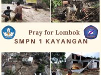 SMPN 1 Kayangan Peduli Bencana.