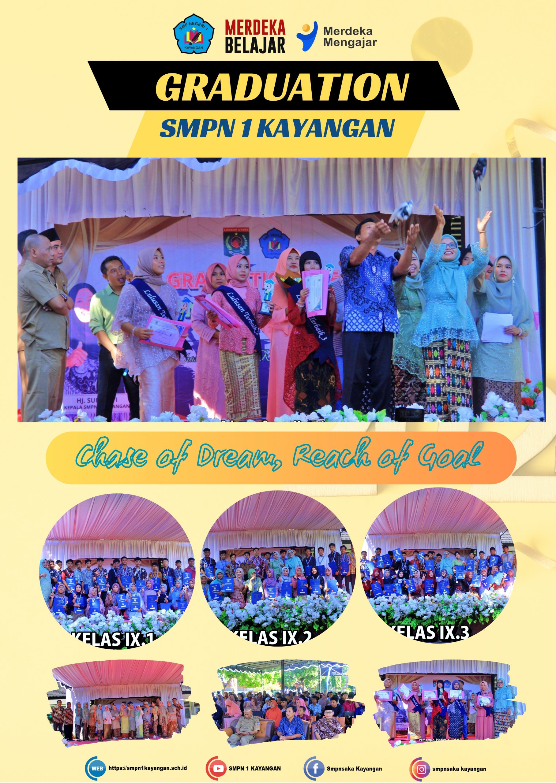 PELEPASAN SEPASANG BURUNG MERPATI MENGIRINGI PELEPASAN SISWA-SISWI KELAS IX SMP NEGERI 1 KAYANGAN TAHUN AJARAN 2023/2024 PELEPASAN SEPASANG BURUNG MERPATI MENGIRINGI PELEPASAN SISWA-SISWI KELAS IX SMP NEGERI 1 KAYANGAN TAHUN AJARAN 2023/2024